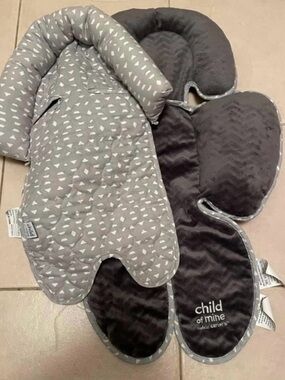 EUC Carters | Child of Mine | Gray Quilted Infant Support Insert Set